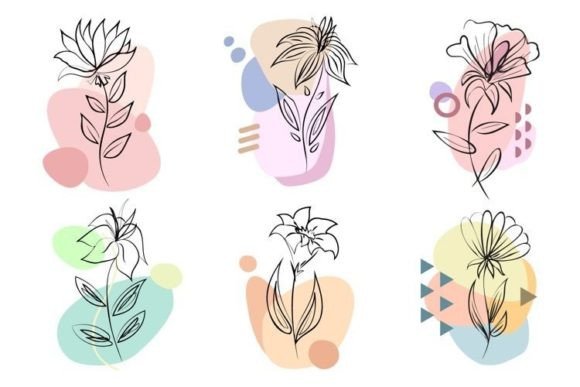 Abstract Flowers: A Designer's Review of Graphics and Illustrations