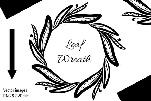 Beautiful Leaf Circle: Premium Graphics & Illustrations for Local Brands