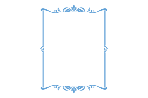 Blank Frame in Decorative Vintage Style for Branding and Packaging