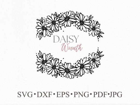 Cute Daisy Flower Head Frame Svg: Graphics & Illustrations Review