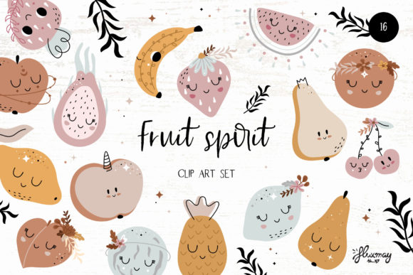 Cute Fruit Clipart: Graphics and Illustrations for Local Branding
