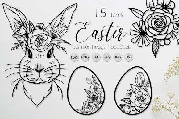 Easter Line Art SVG: Fresh Graphics and Illustrations for Modern Brands