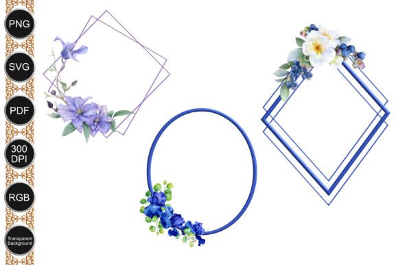 Frames Pack 7: Watercolor Graphics for Real Branding
