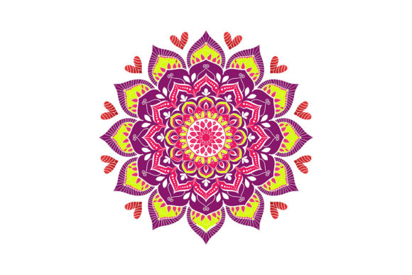 Hand Drawn Colorful Mandala with Tribal Review