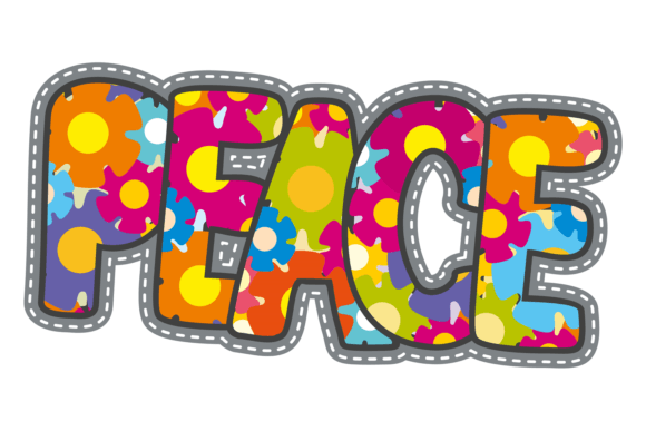 Peace Lettering. Hippie Style Sticker Wi Review