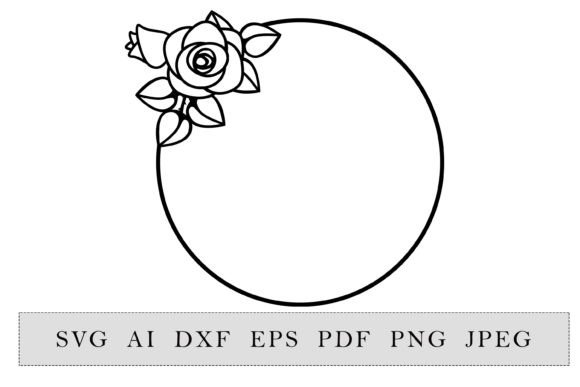 Round Frame with Rose Flower Review